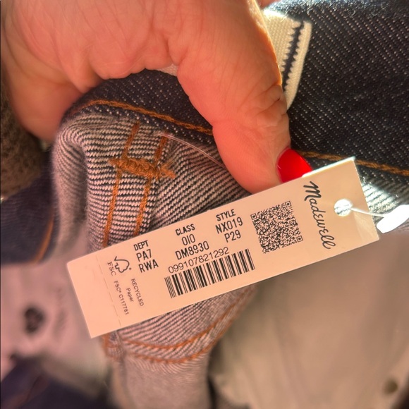 Madewell Dark Blue Flare Jeans - Picture 6 of 9